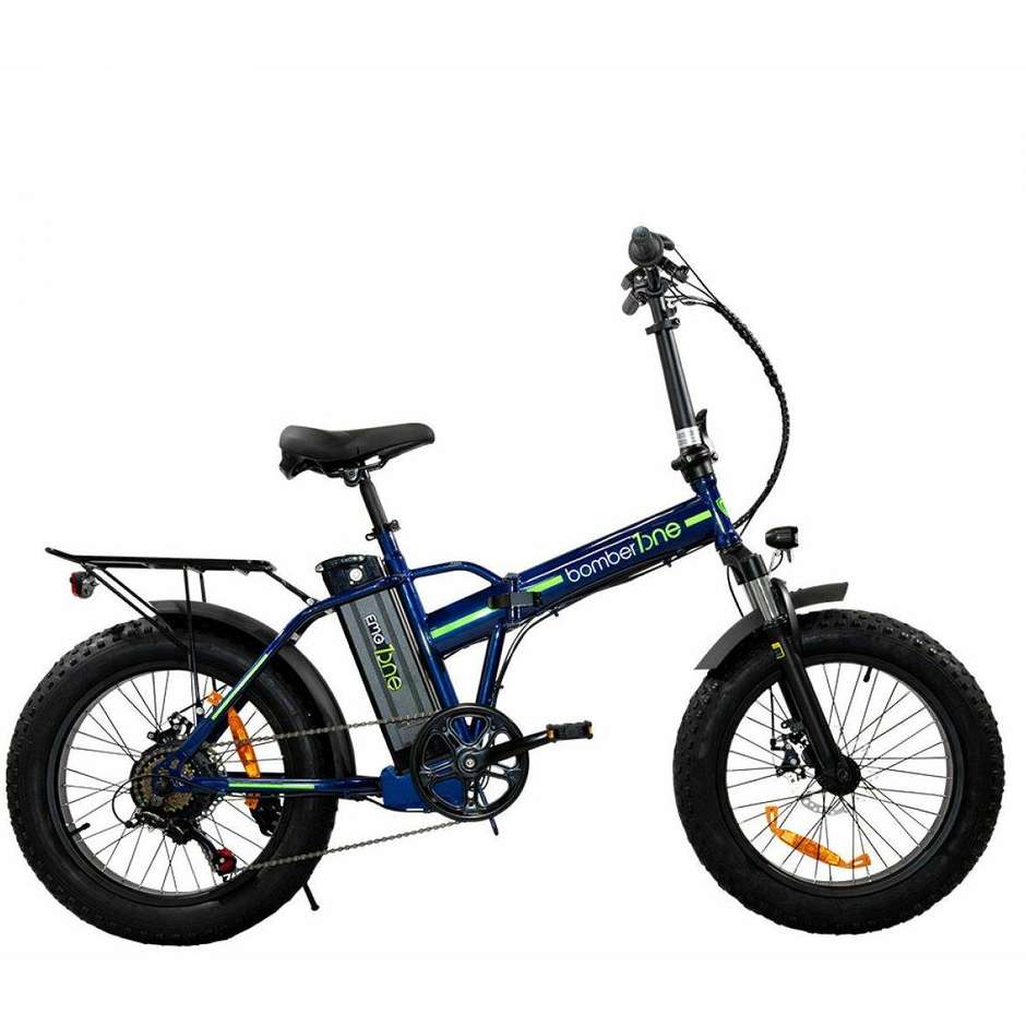 EMG BOMBER ONE ANTRACITE E-bike Ruote 20" Velocita max 25 Km/h Autonimia 40 Km Ripiegabile Colore Blu