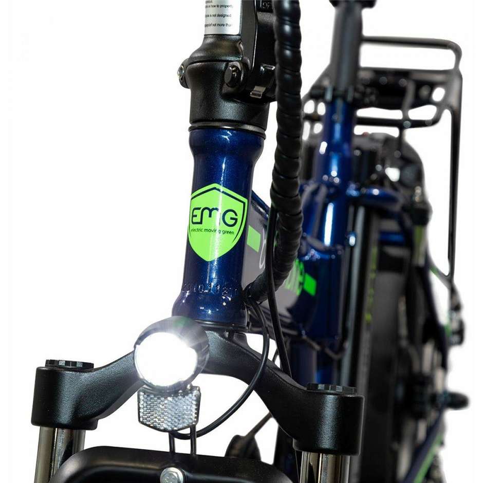 EMG BOMBER ONE BLUE Bicicletta Elettrica a Pedalata Assistita E-Bike Colore Grigio/Nero