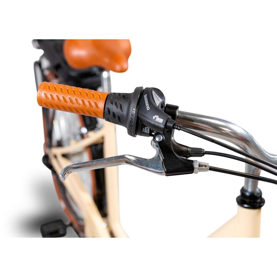 EMG City bike vintage Shirley 26" Velocita max 25 km/h Autonomia 60 Km Colore Crema