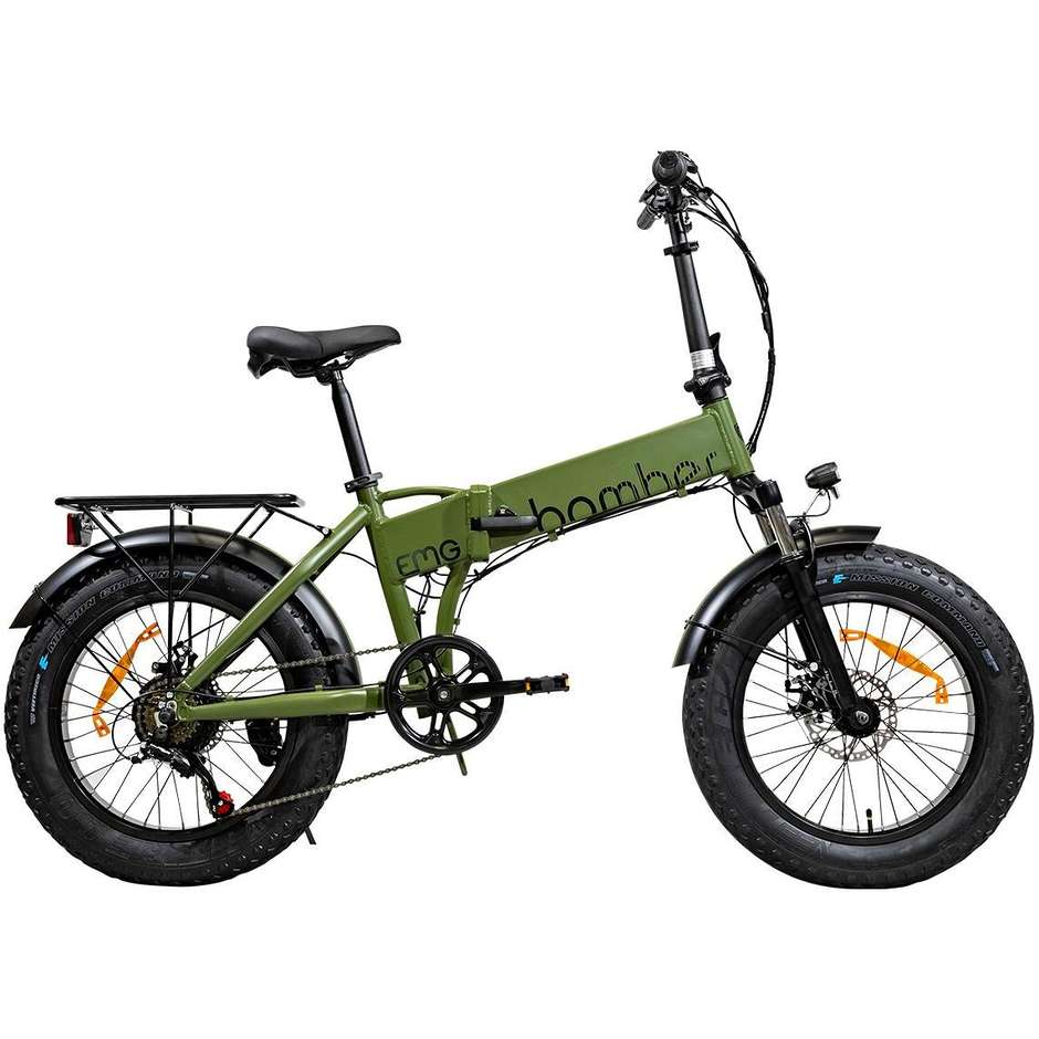 EMG Fat Bike Bomber 20" Pieghevole Velocita max 25km/h Autonomia 30km Colore Verde