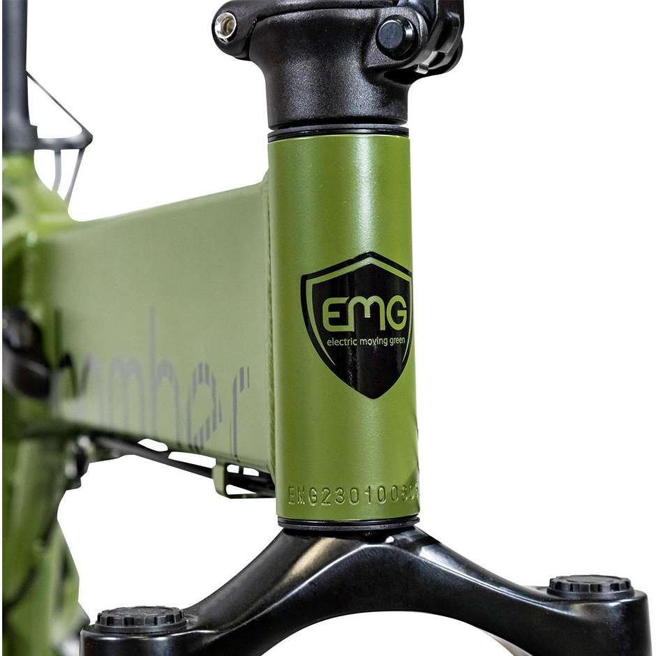 EMG Fat Bike Bomber 20" Pieghevole Velocita max 25km/h Autonomia 30km Colore Verde