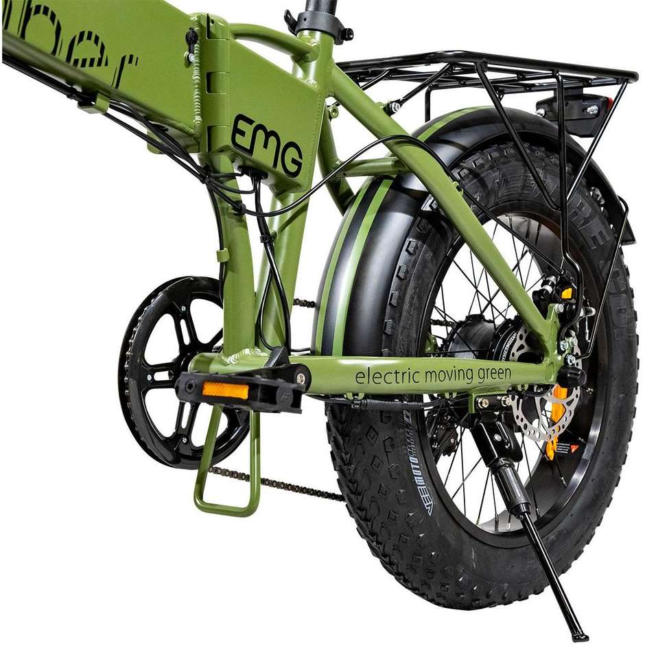 EMG Fat Bike Bomber 20" Pieghevole Velocita max 25km/h Autonomia 30km Colore Verde