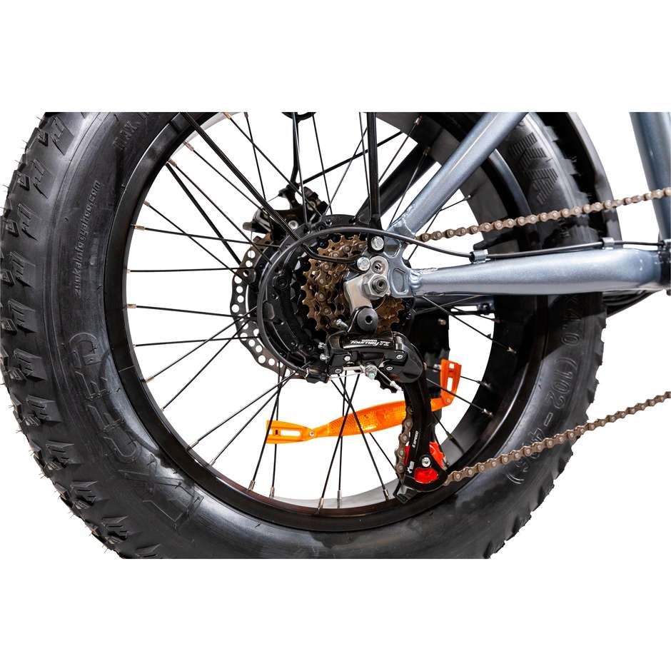 EMG Fat Bike Bomber Ruota 20" Batteria 10Ah Velocità massima 25 km/h Autonomia max 40 km Potenza 250 W Colore Grigio