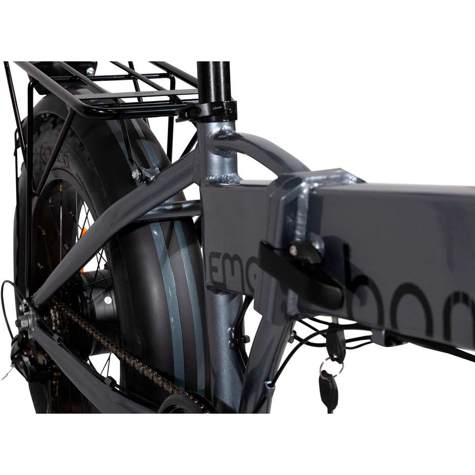 EMG Fat Bike Bomber Ruota 20" Batteria 10Ah Velocità massima 25 km/h Autonomia max 40 km Potenza 250 W Colore Grigio