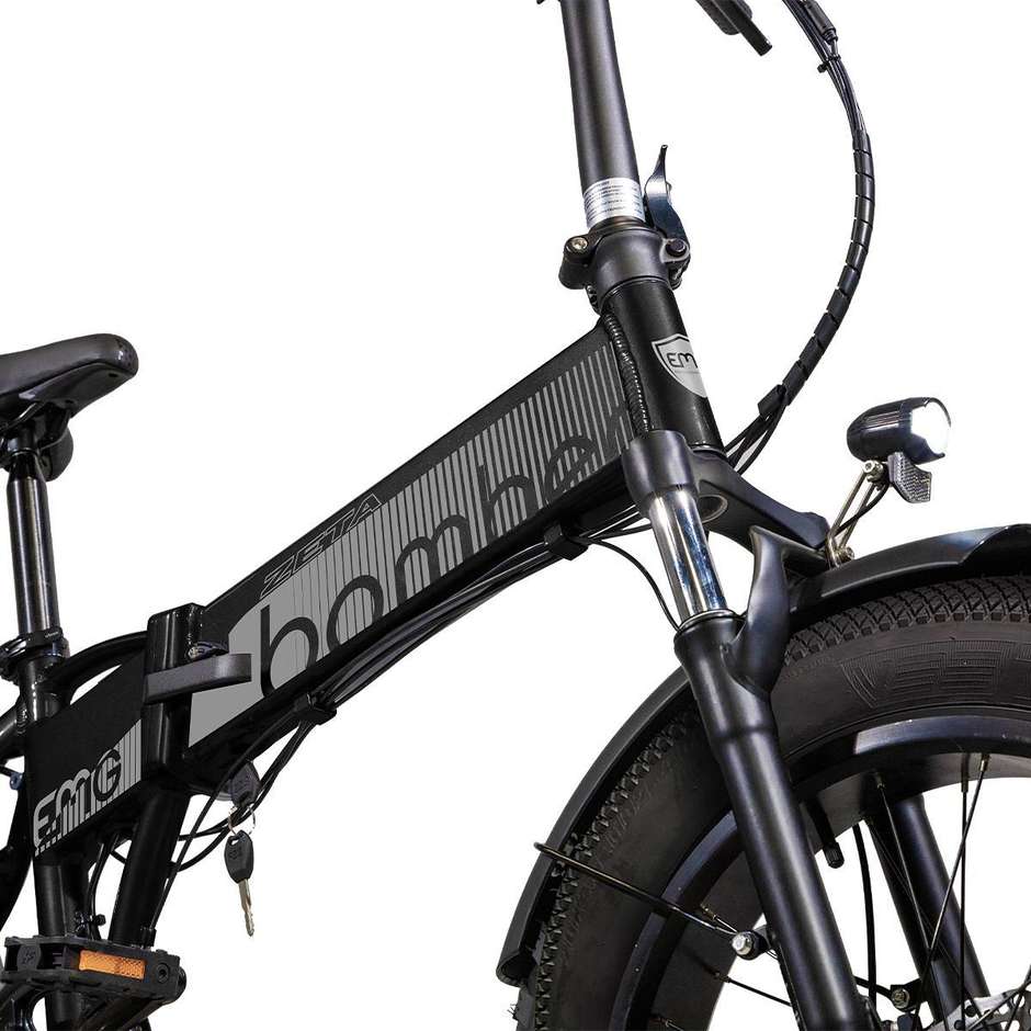 EMG Fat Bike Bomber ZETA Pieghevole Ruota 20" Motore 250 W Autonomia 30 Km Velocita max 25 Km/h Colore Nero