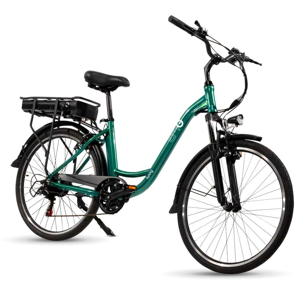 EMG Funny E-bike 26" Potenza 250 W Autonomia 40 Km Velocita max 25km/h Colore Verde