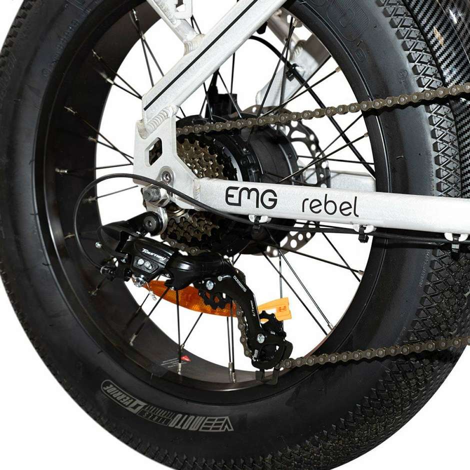 EMG Rebel 20FBR5806 fat e-bike pieghevole color alluminio, 20 pollici