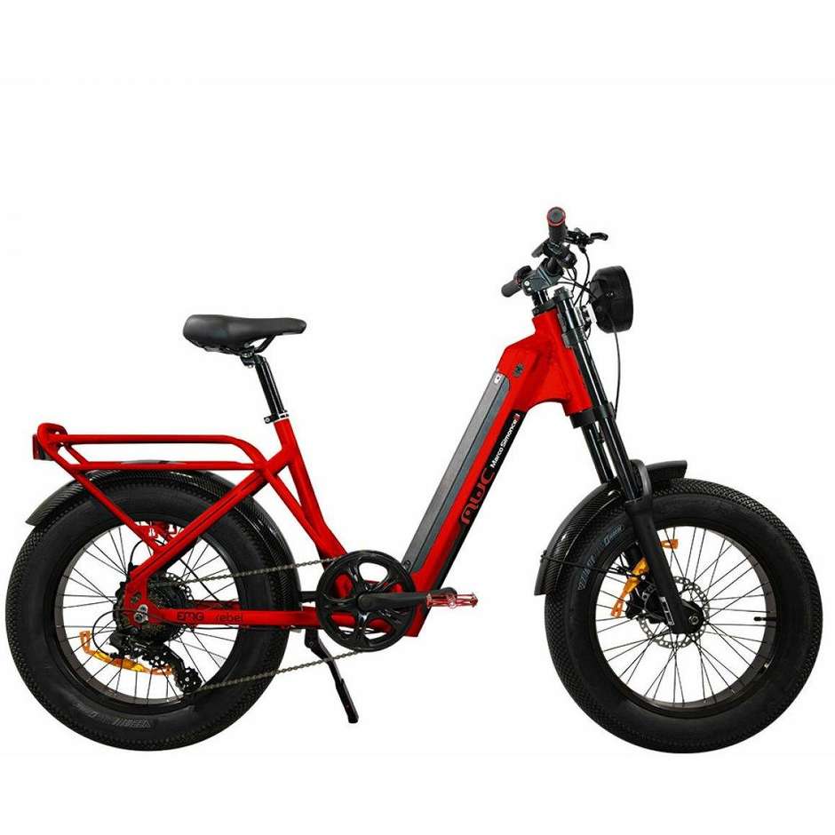 EMG Rebel Rosso E-Bike 20" Velocita max 25km/h Autonomia 70 km Colore Rosso