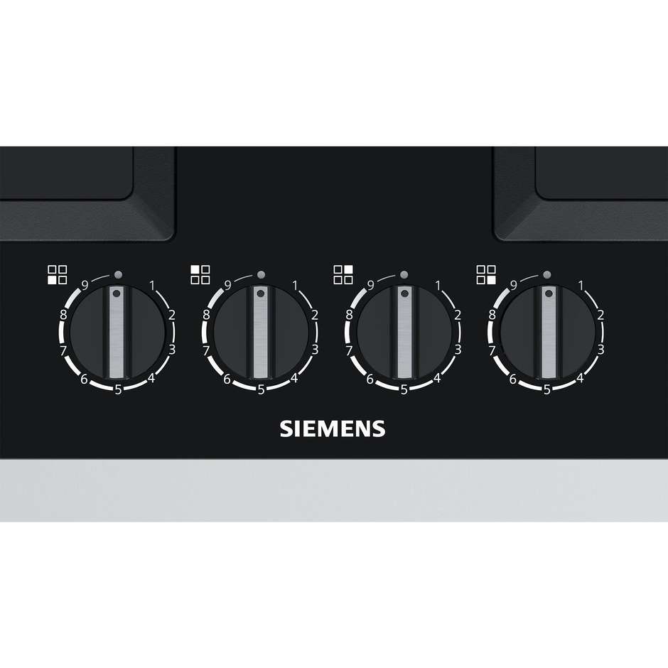EP6A6PB20 Siemens piano cottura a gas 60 cm 4 fuochi colore nero