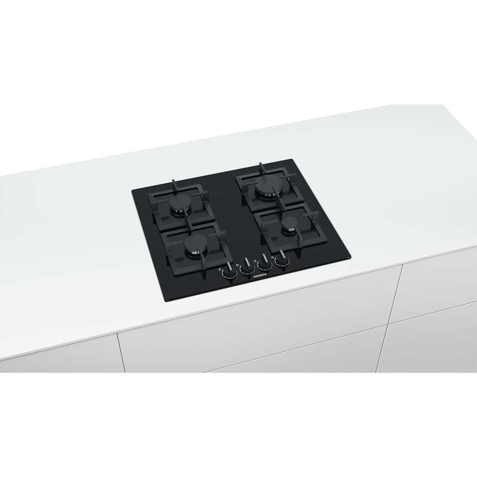 EP6A6PB20 Siemens piano cottura a gas 60 cm 4 fuochi colore nero