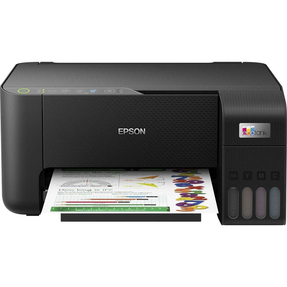 Epson EcoTank ET-2860 Stampante Ad inchiostro Multifunzione 3in1 Wi-Fi Formato A4 Colore Nero