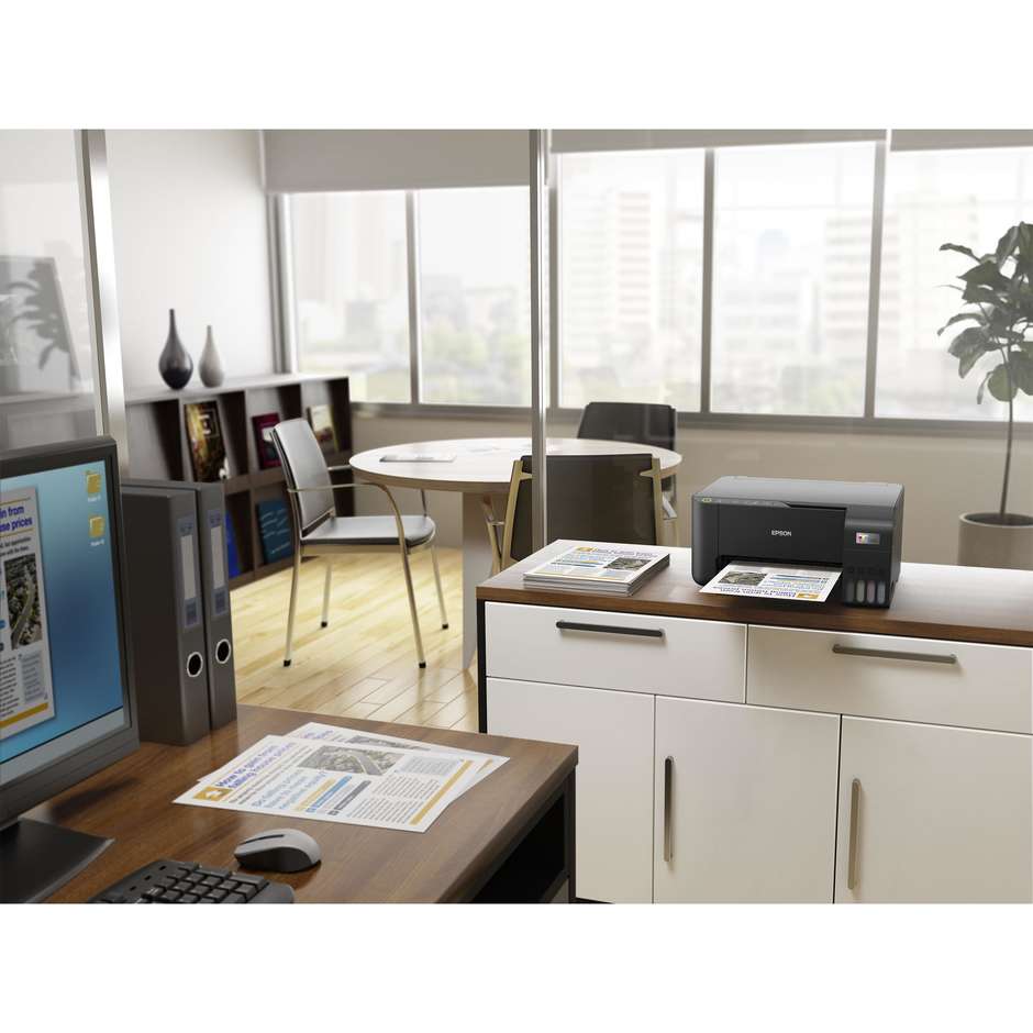 Epson EcoTank ET-2860 Stampante Multifunzione 3-in-1 Inkjet Serbatoi Ricaricabili A4 Wi-Fi Nero