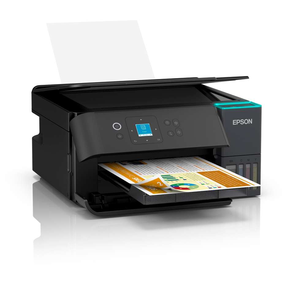 Epson EcoTank ET-2951 Stampante Multifunzione 3-in-1 Inkjet Serbatoi Ricaricabili A4 Duplex Wi-Fi Nero