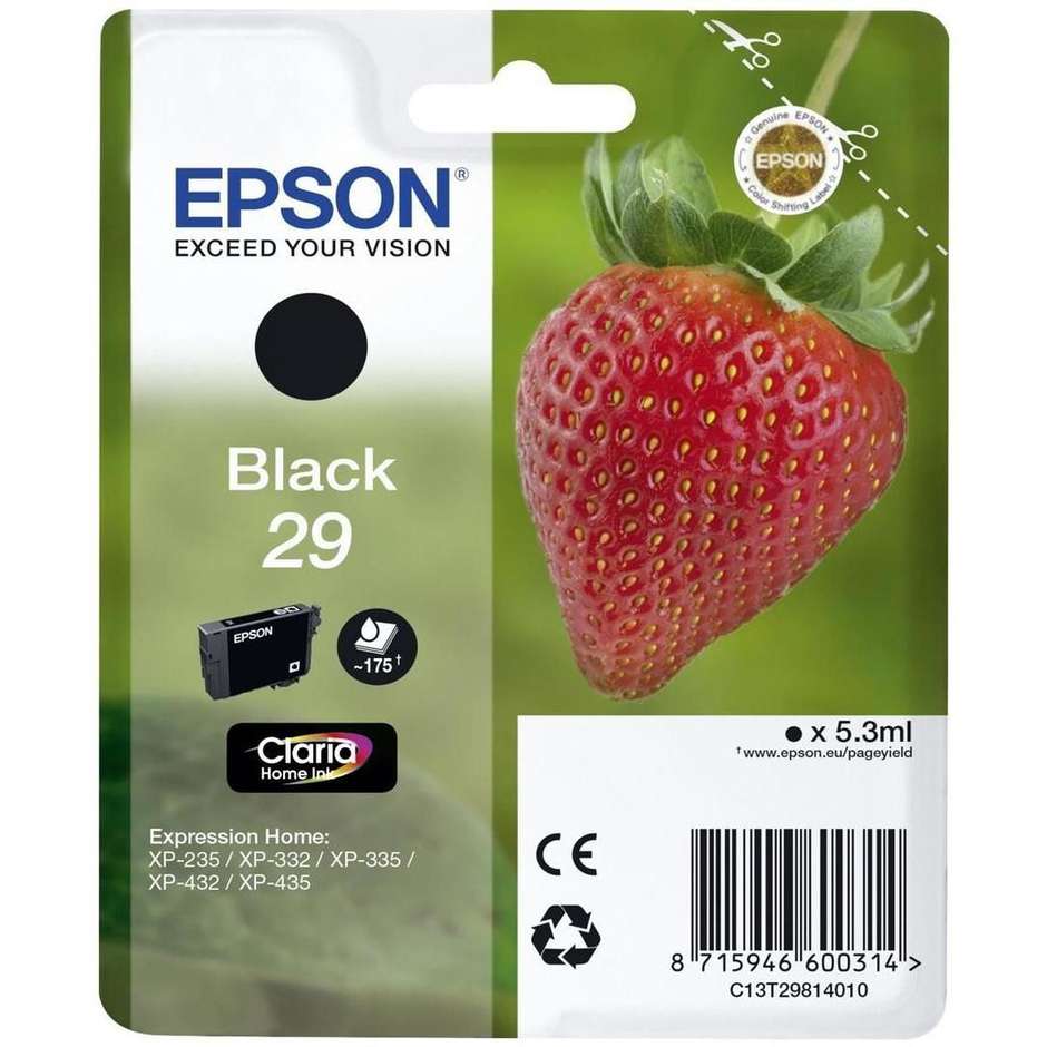 Epson FRAGOLA Cartuccia Ink-Jet colore nero
