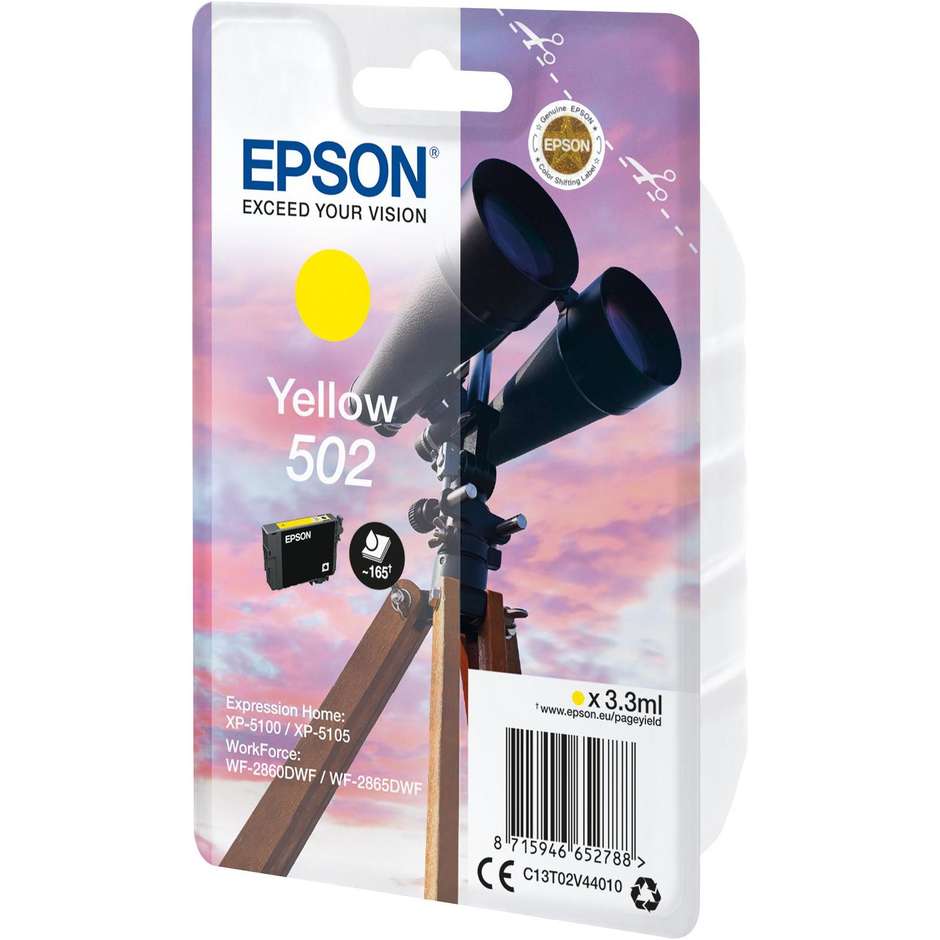 Epson T02V440 serie 502  cartucce per stampanti colore gialla