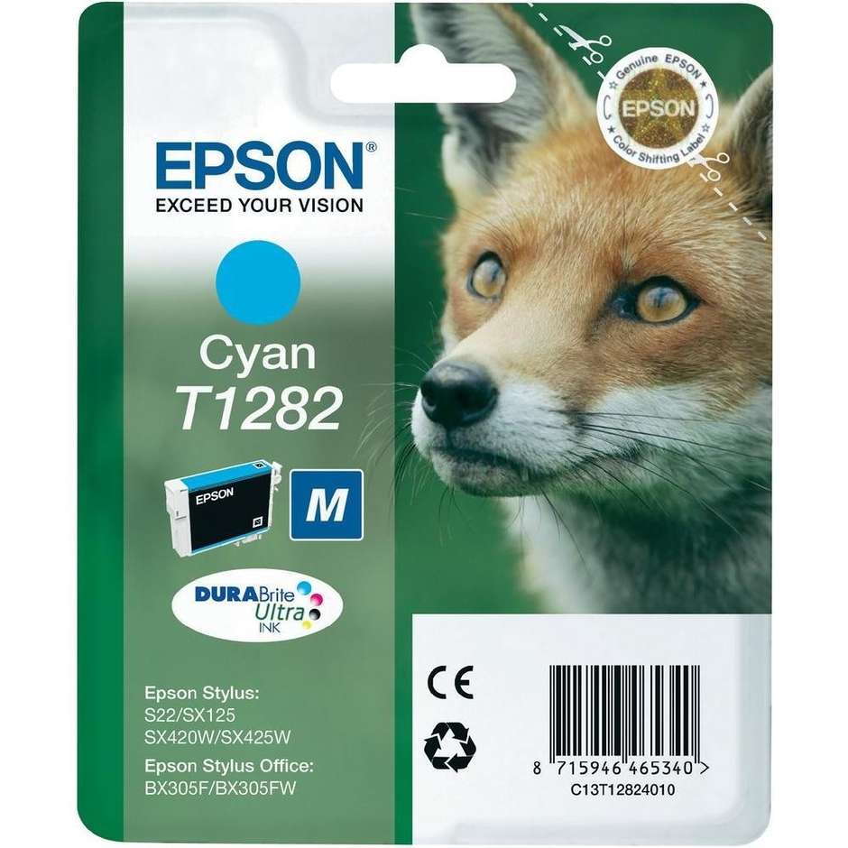Epson T1282 tg.m cartuccia inkjet colore ciano