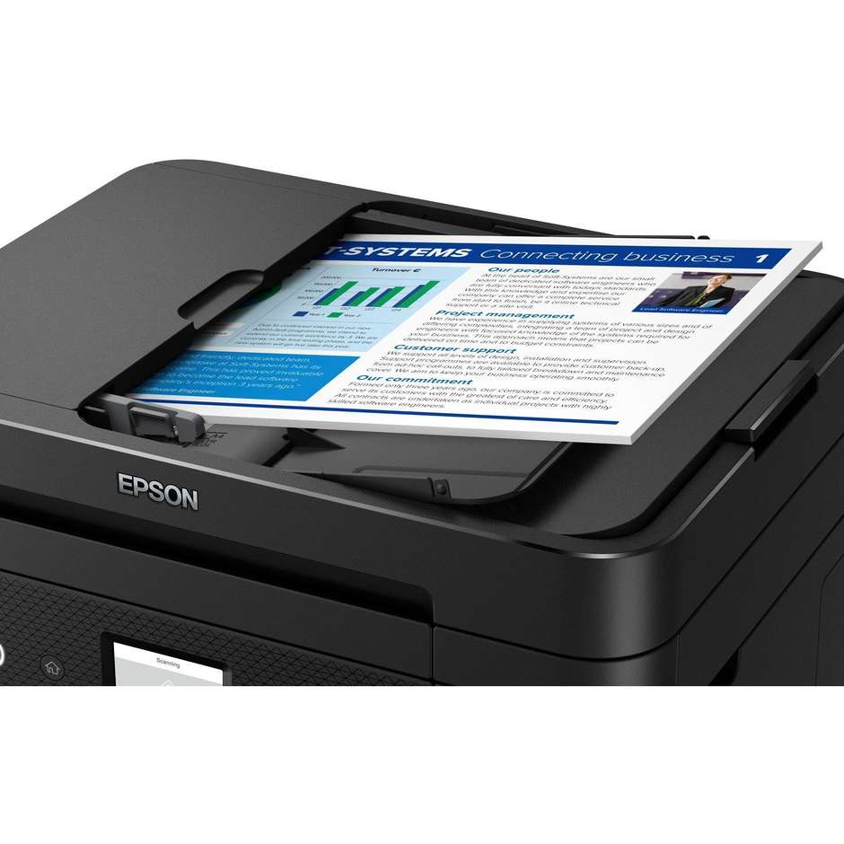Epson WorkForce WF-2960DWF Multifunzione 4-in-1 Inkjet Touchscreen ADF Fronte/Retro Auto Fax Wi-Fi Nero