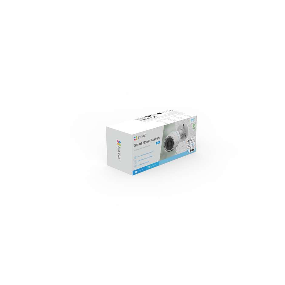 EZVIZ H3c Pallottola (forma) Telecamera di sicurezza IP Esterno Parete Colore Bianco