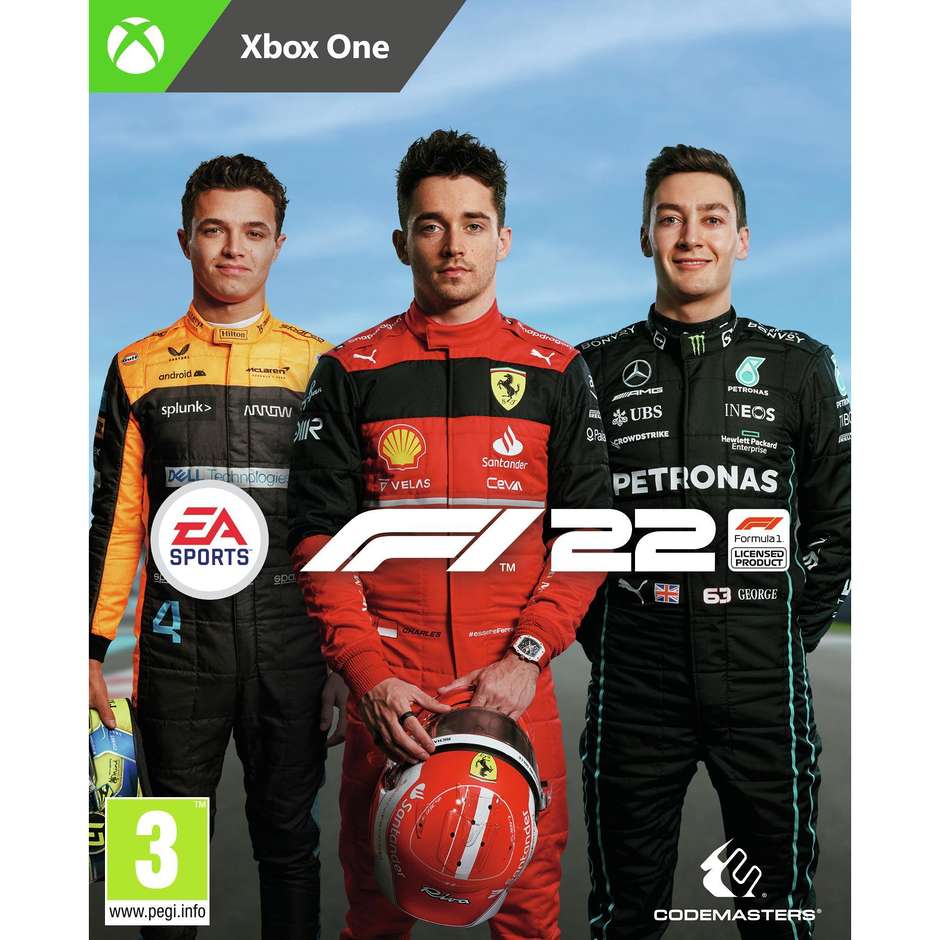 F1 22 per Xbox One (5030940124967) Videogioco Ufficiale del Campionato Mondiale FIA Formula One 2022 Italiano Disco di Gioco