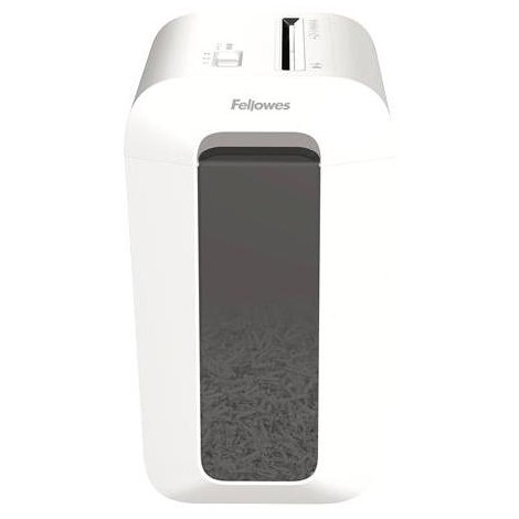 FELLOWES 100110076 Distruggidocumenti da Ufficio con Taglio a Frammento di Sicurezza Colore White