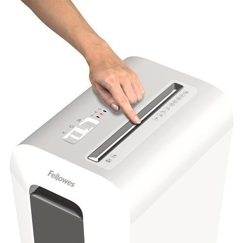 FELLOWES 100110076 Distruggidocumenti da Ufficio con Taglio a Frammento di Sicurezza Colore White