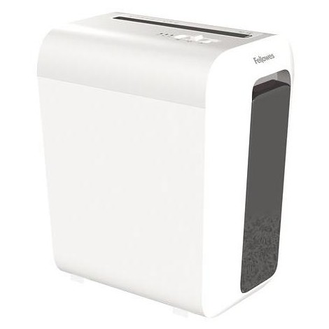 FELLOWES 100110076 Distruggidocumenti da Ufficio con Taglio a Frammento di Sicurezza Colore White