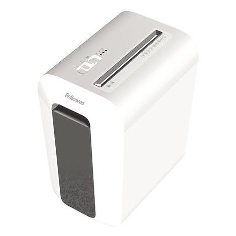 FELLOWES 100110076 Distruggidocumenti da Ufficio con Taglio a Frammento di Sicurezza Colore White