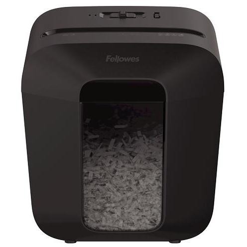 FELLOWES 4170501 Distruggidocumenti da Ufficio con Taglio a Frammento di Sicurezza Colore Black