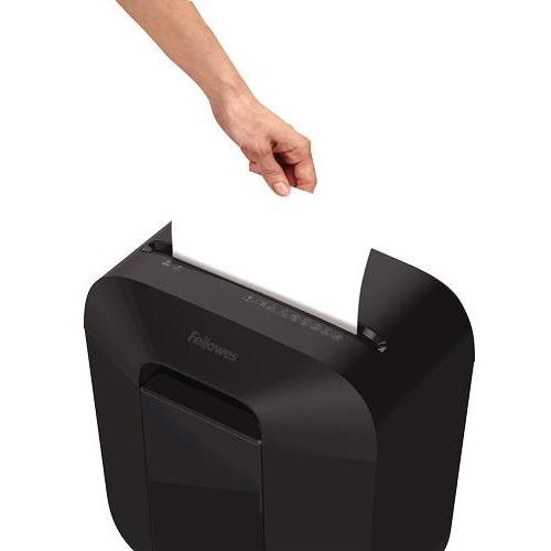 FELLOWES 4170501 Distruggidocumenti da Ufficio con Taglio a Frammento di Sicurezza Colore Black
