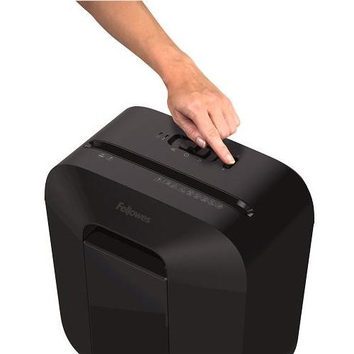 FELLOWES 4170501 Distruggidocumenti da Ufficio con Taglio a Frammento di Sicurezza Colore Black
