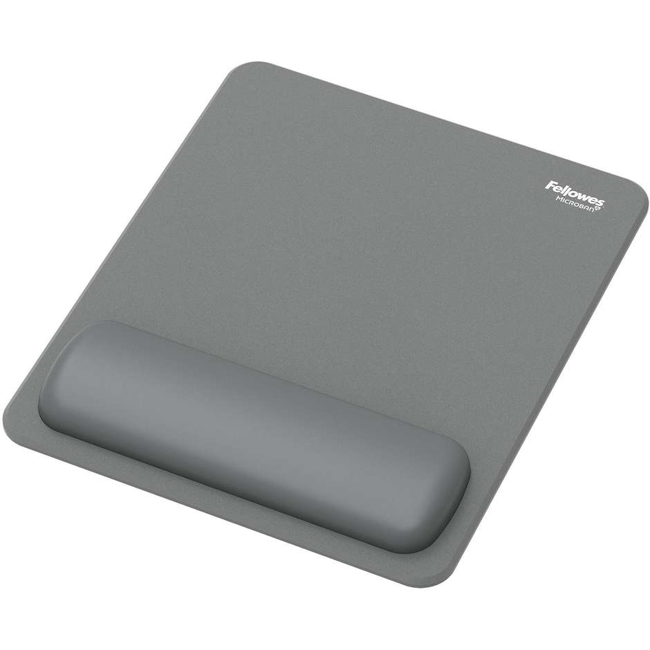 Fellowes Breyta Tappetino Mouse con Poggiapolsi Ergonomico Grigio