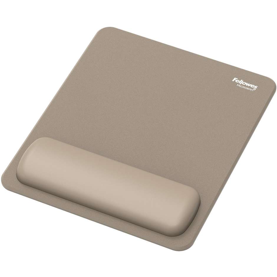 Fellowes Breyta Tappetino Mouse con Poggiapolsi Ergonomico Sabbia