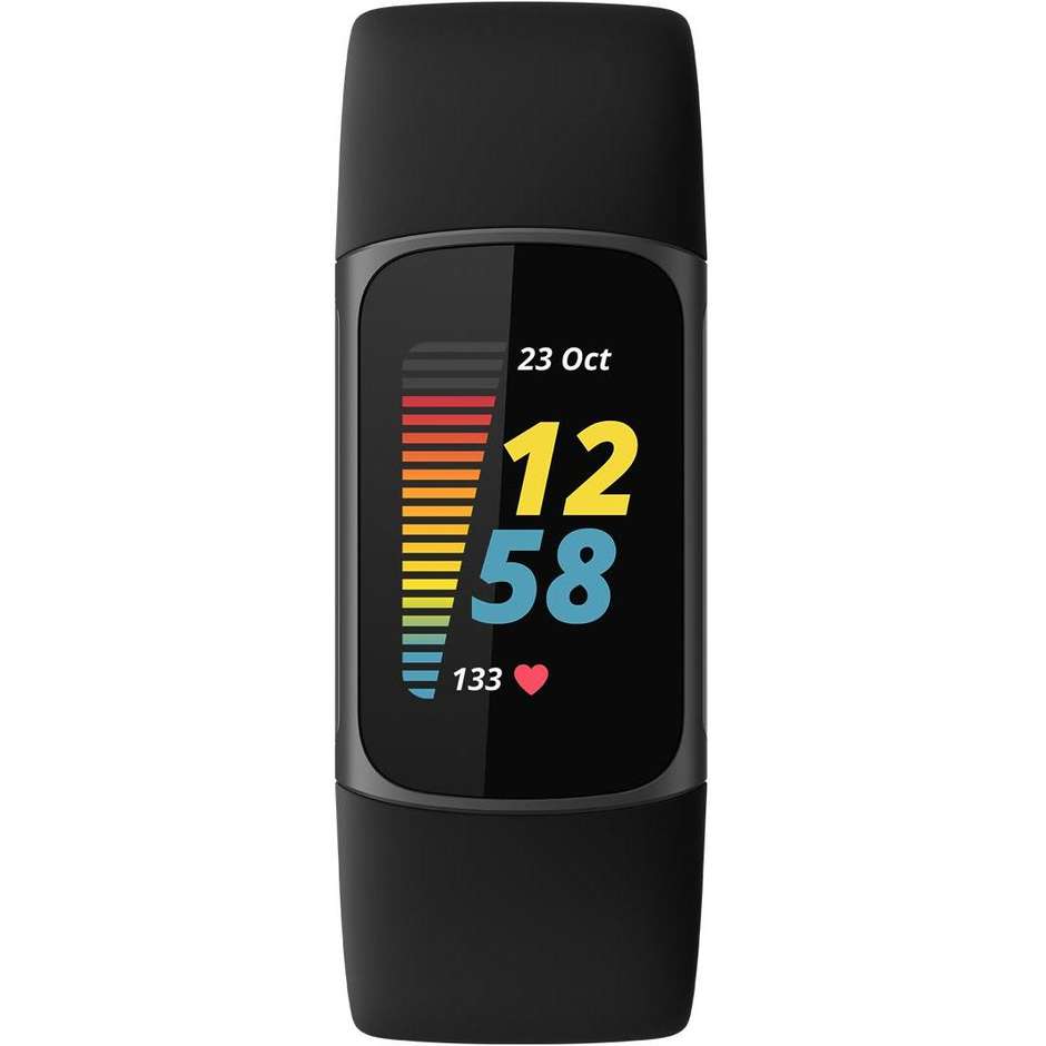 Fitbit Charge 5 Fitness Band GPS cardiofrequenzimetro Bluetooth colore nero