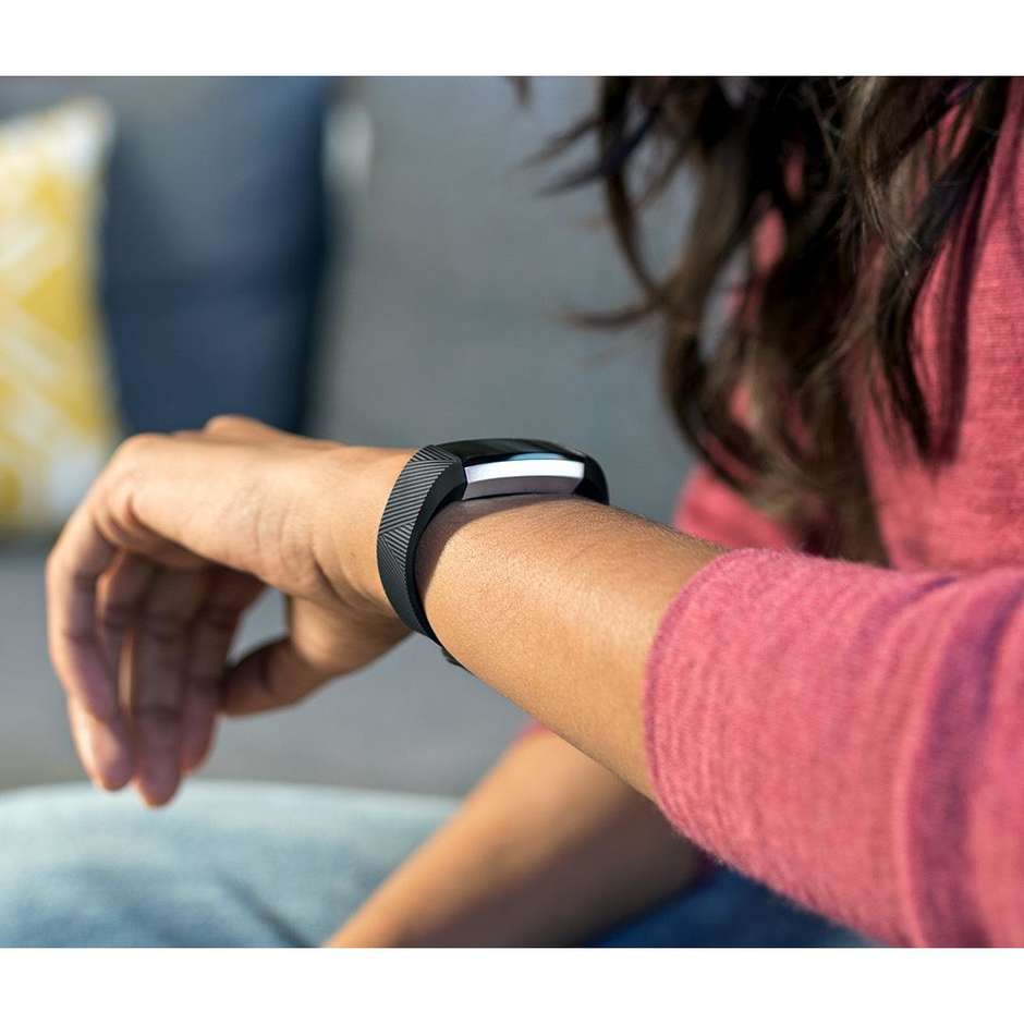 Fitbit FB408SBKS Alta HR braccialetto per il fitness + battito cardiaco taglia S colore nero