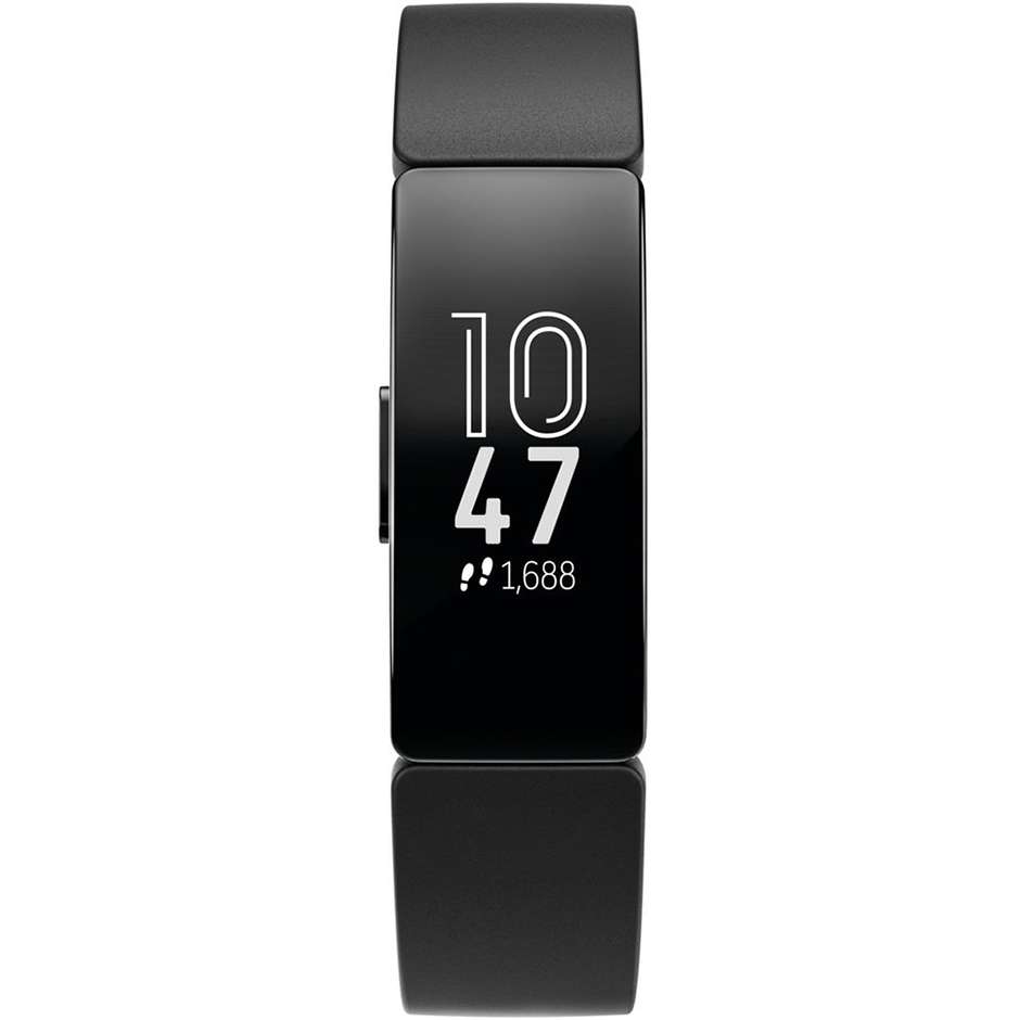 Fitbit FB413BKBK Inspire HR Smartwatch fitness tracker Bluetooth Cardiofrequenzimetro colore Nero