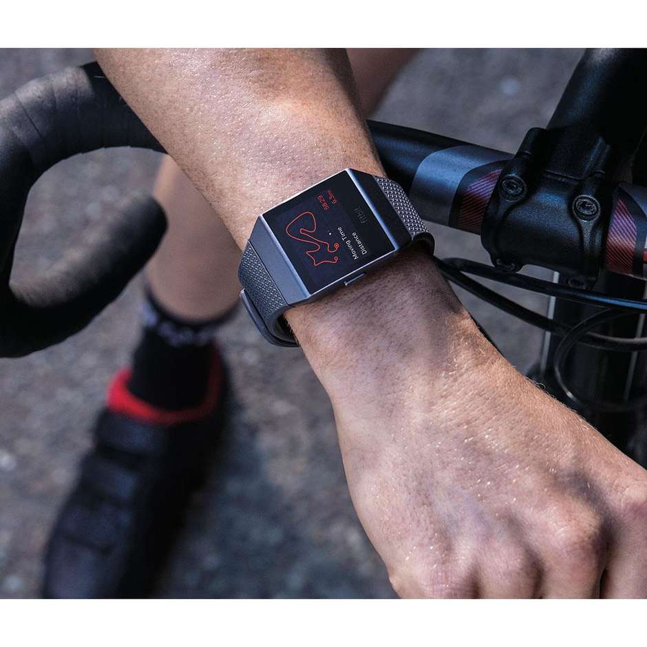 Fitbit FB503GYBK-EU Ionic smartwatch GPS waterproof colore nero e grafite