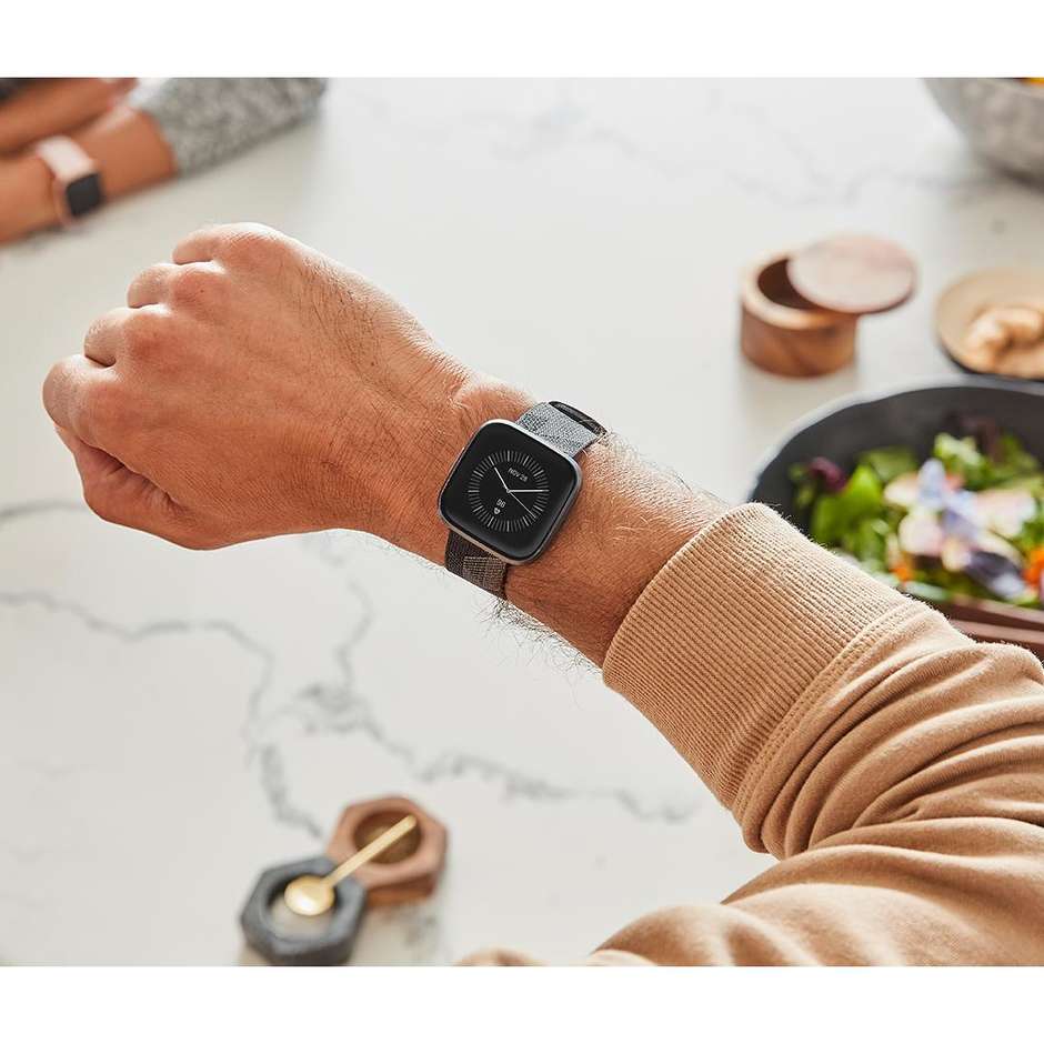 Fitbit FB507GYGY Versa 2 Special Edition Smartwatch display Amoled Wifi NFC tessuto grigio fumo
