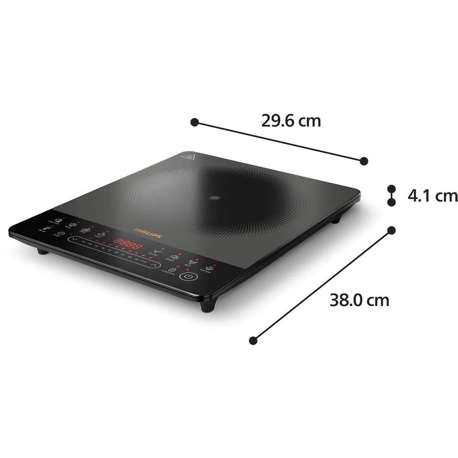 fornello el. a induzione 1 piastra  2000 w 26 cm