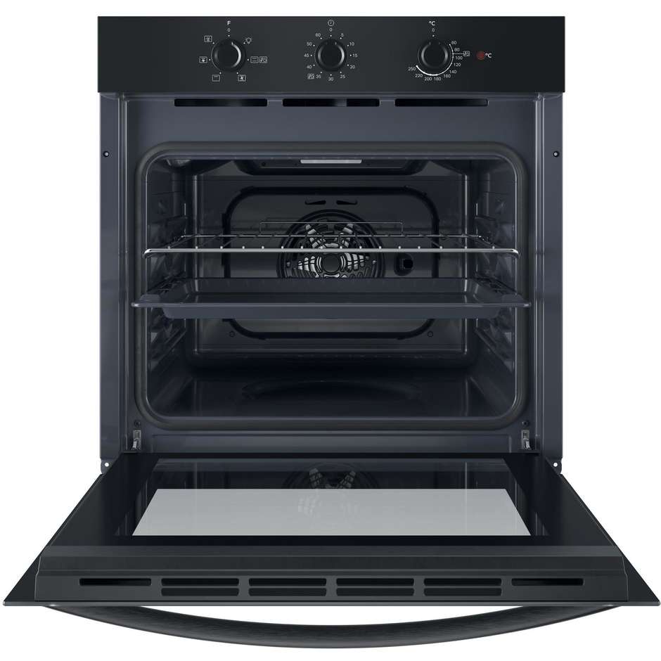 forno 66lt multi6 a nero 3manopole  idrolitico