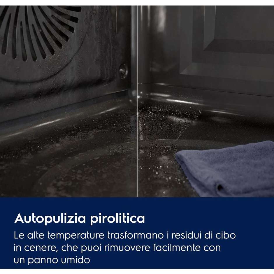 forno 72lt multi9 pirolitico glassblack a++ wifi
