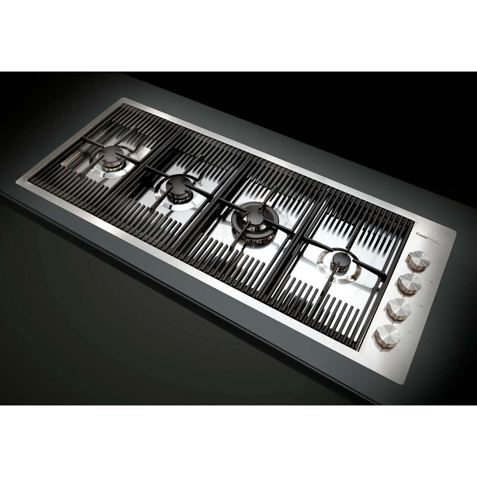Foster Milanello 7681000 Piano Cottura a Gas 111 cm 4 Fuochi Inox