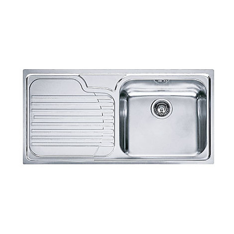 Lavello Cucina 100 X 50.Franke 85840807 Galassia Gax 611 Lavello 100x50 1 Vasca Con Gocciolatoio A Sinistra Inox Satinato 101 0017 508 Cappe E Lavelli Lavelli Clickforshop