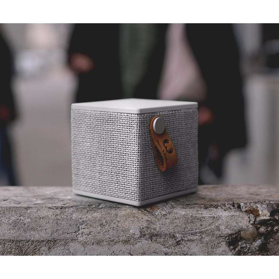 Fresh 'n Rebel 1RB1000CL Rockbox Cube edizione in tessuto diffusore speaker portatile Bluetooth grigio