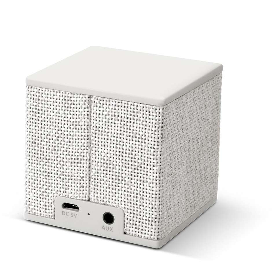 Fresh 'n Rebel 1RB1000CL Rockbox Cube edizione in tessuto diffusore speaker portatile Bluetooth grigio