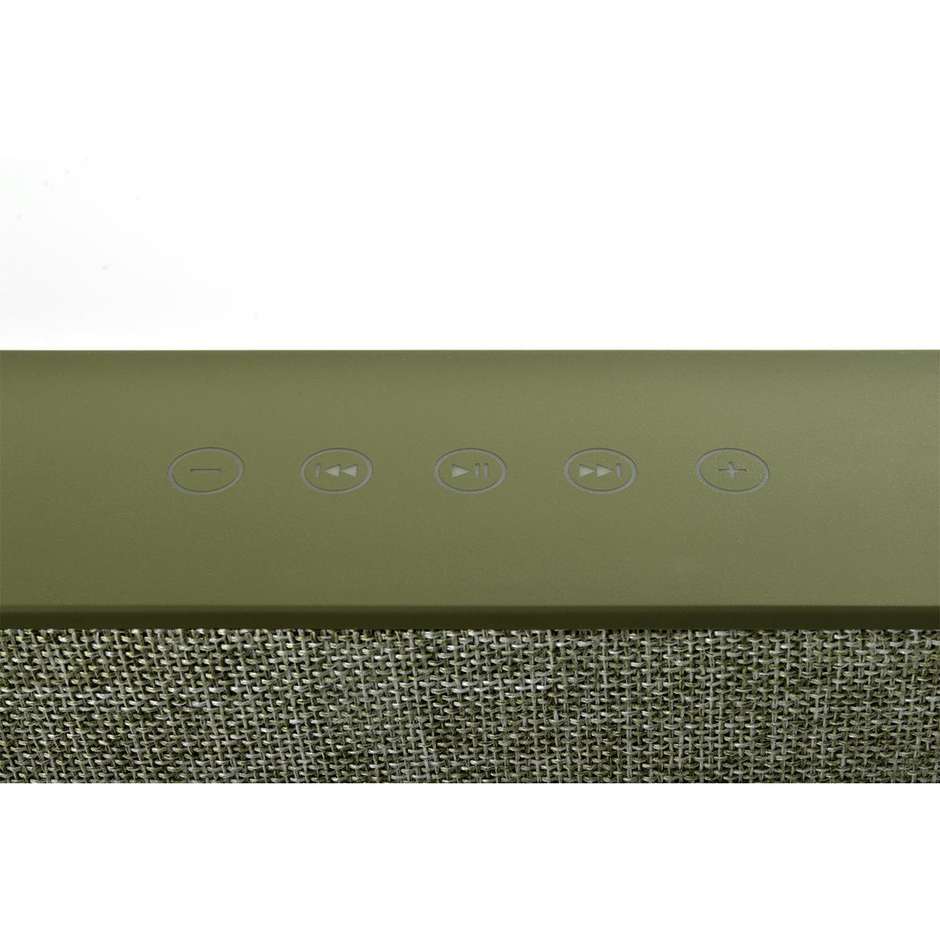 Fresh 'n Rebel 1RB3000AR Rockbox Brick edizione in tessuto diffusore speaker portatile bluetooth verde