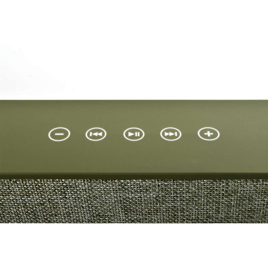 Fresh 'n Rebel 1RB3000AR Rockbox Brick edizione in tessuto diffusore speaker portatile bluetooth verde