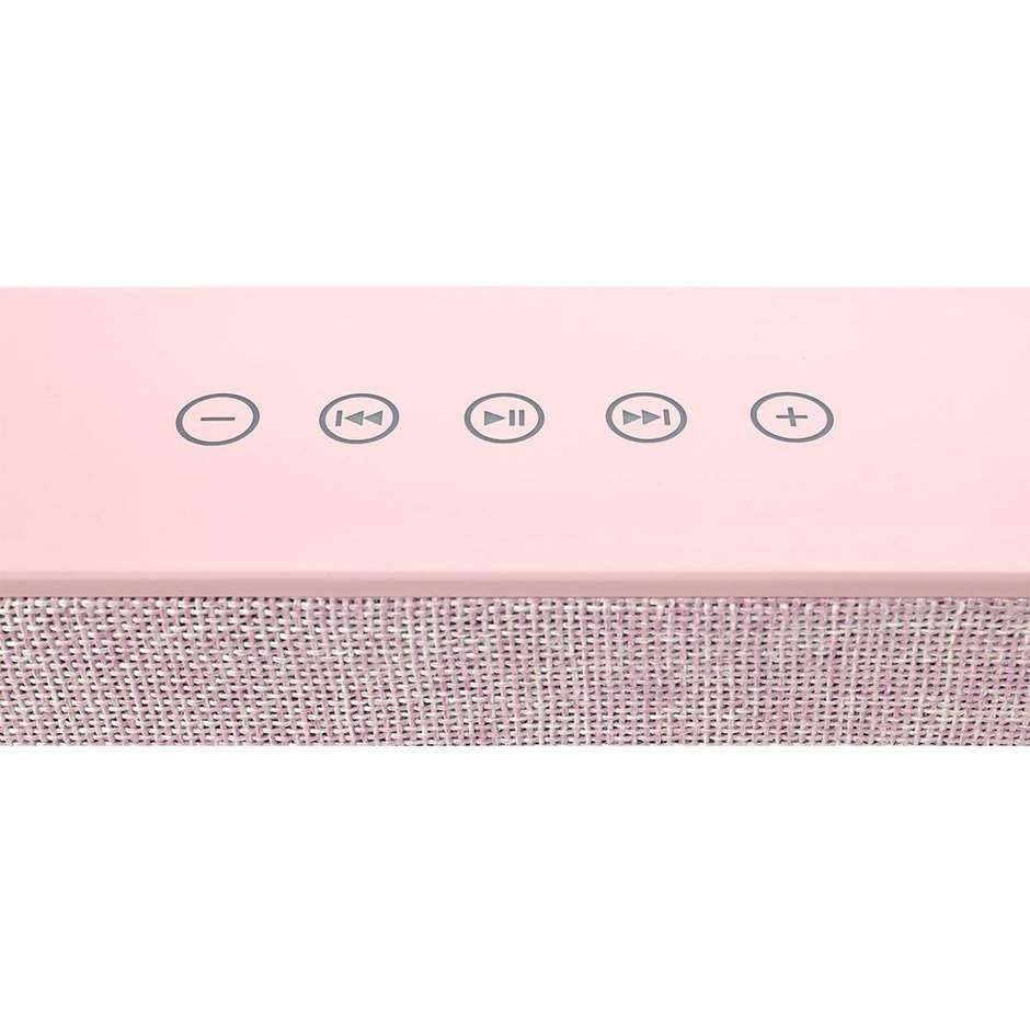 Fresh 'n Rebel 1RB3000CU Rockbox Brick edizione in tessuto diffusore speaker portatile bluetooth rosa
