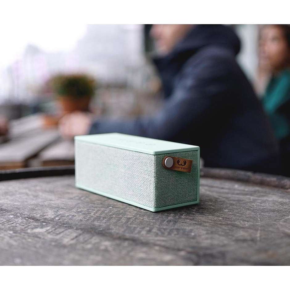 Fresh 'n Rebel 1RB3000PT Rockbox Brick edizione in tessuto diffusore speaker portatile bluetooth verde acqua