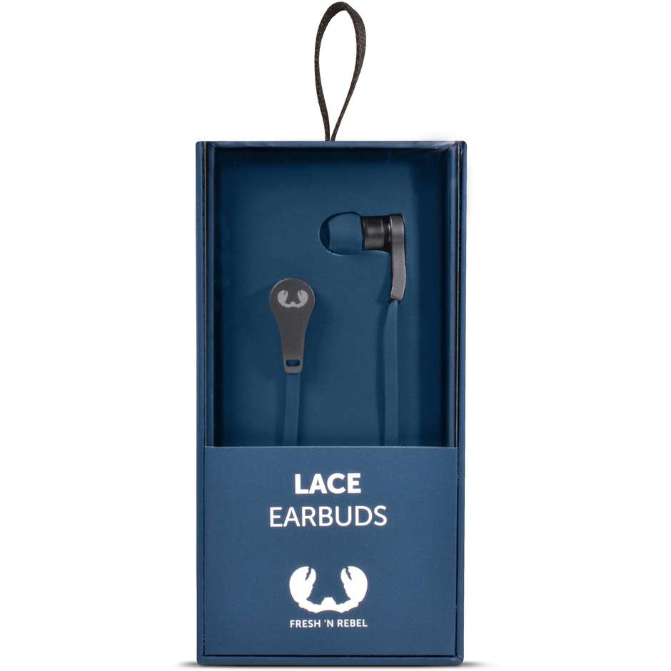 Fresh'n Rebel Lace Earbuds Auricolari cablati con microfono colore blu