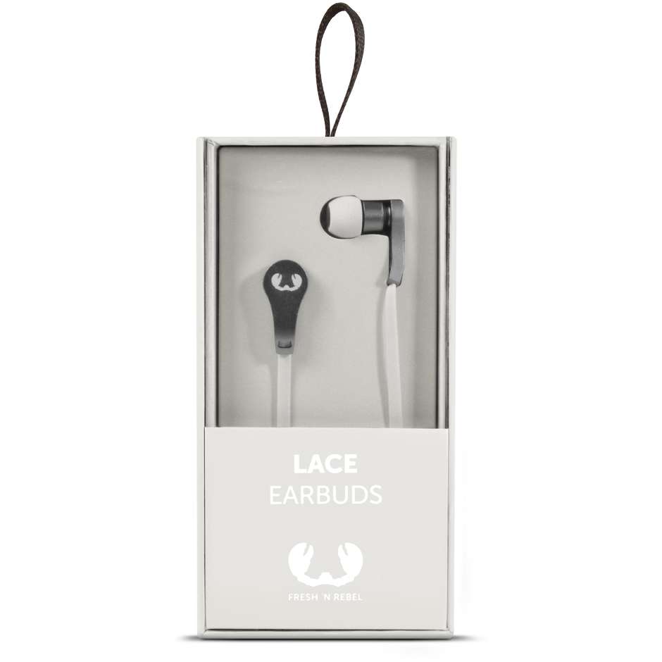 Fresh'n Rebel Lace Earbuds Auricolari cablati con microfono colore grigio